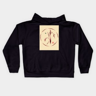 Sacred Circle - Original Enso Zen Painting Kids Hoodie